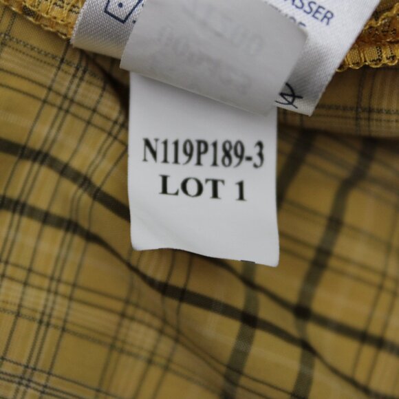 5.11 Tactical Covert Shirt Mens Large Yellow Short Sleeve Button Up Zip Pocket - Picture 10 of 14